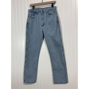 Wrangler Women’s Cowboy Cut Jeans 9x30 Blue Denim High Rise Straight Leg Western